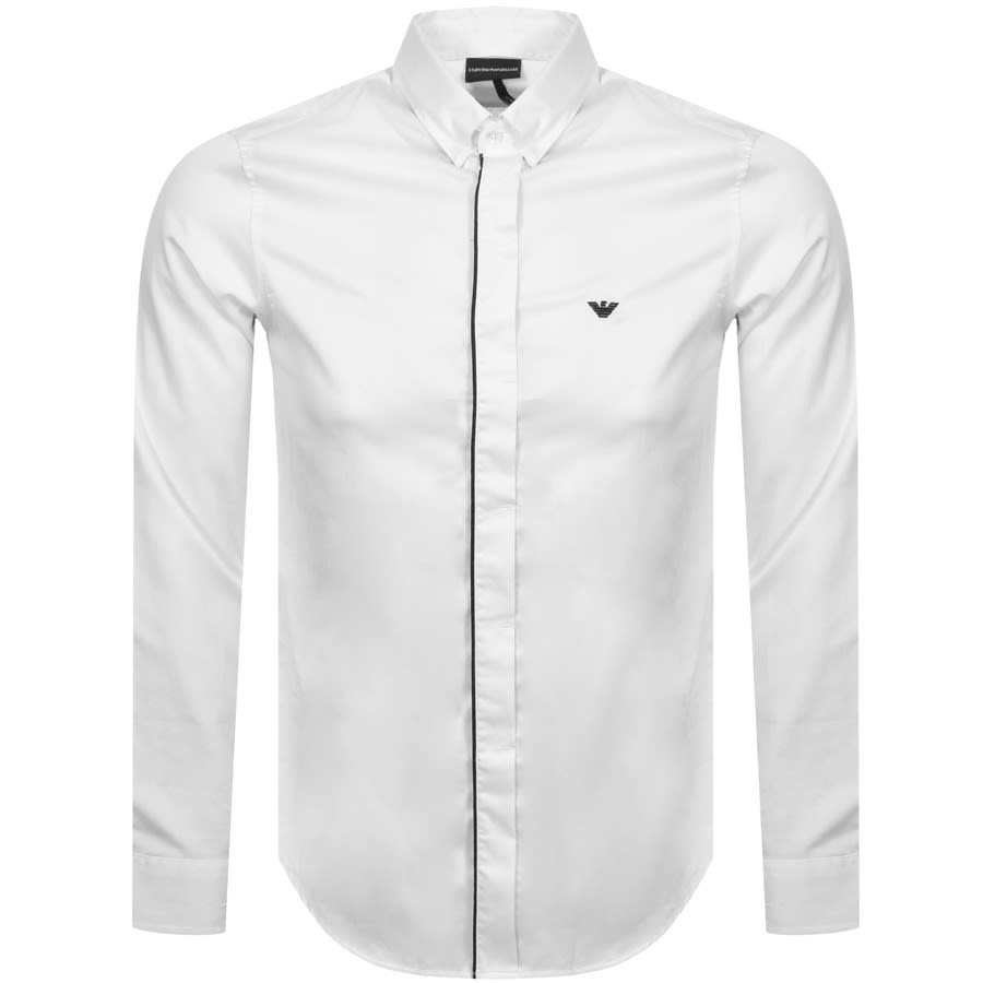 Alternative Image for ProductEmporio Armani Regular Long Sleeved Shirt White1